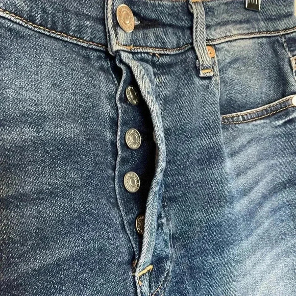 7 For All Mankind Luxe Vintage Button Front High Waist Josefina - Picture 3 of 7